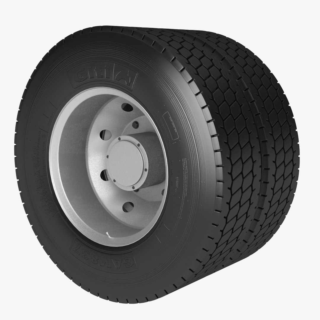 Dual Rear Wheel For Semi Truck 3D TurboSquid 2112988