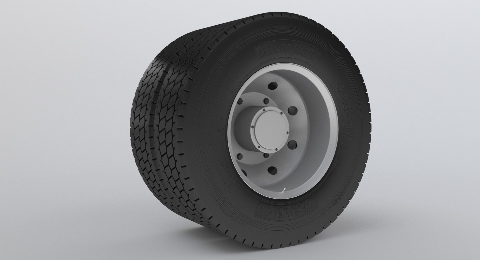 Dual Rear Wheel For Semi Truck 3D - TurboSquid 2112988