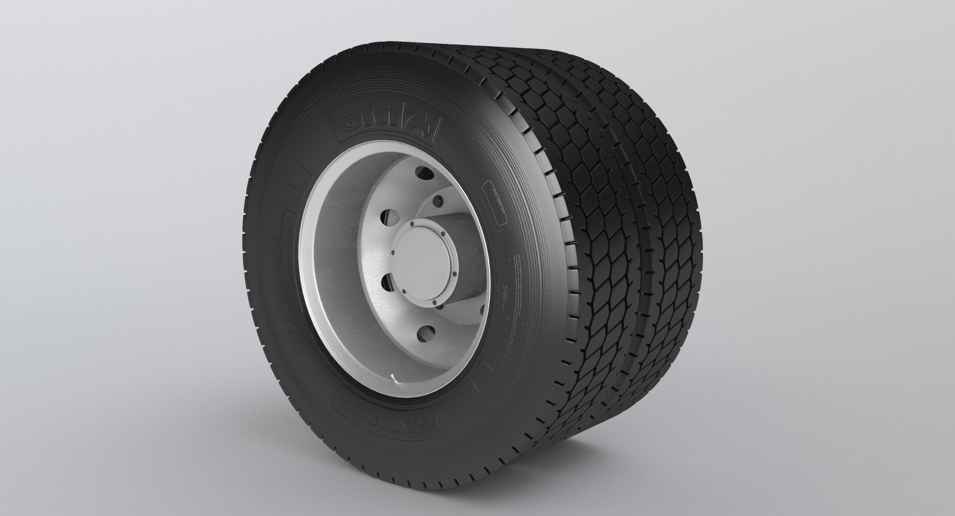 Dual Rear Wheel For Semi Truck 3D - TurboSquid 2112988