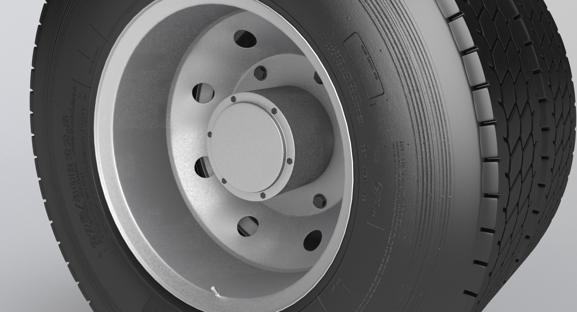 Dual Rear Wheel For Semi Truck 3D - TurboSquid 2112988