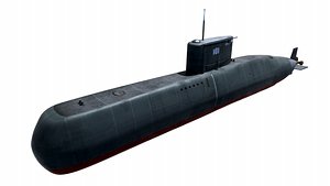 3d preveze class submarine 209 model