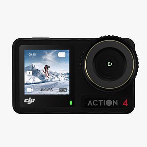 3D DJI Osmo Action 4 model