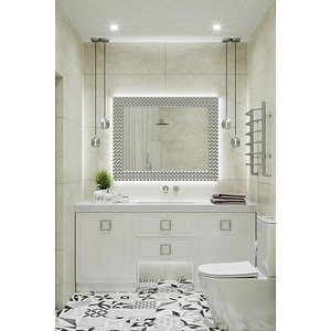 Finished Bathroom Scene 3D