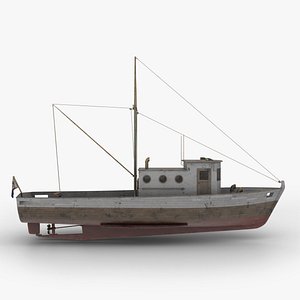Small Fishing Vessel 3D Model $179 - .3ds .blend .c4d .fbx .max .ma .lxo  .obj .gltf .upk .unitypackage - Free3D