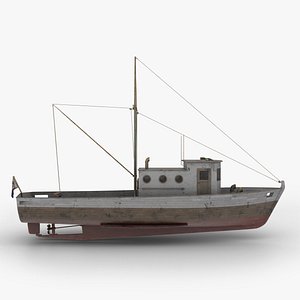 Old Wooden Fishing Boat