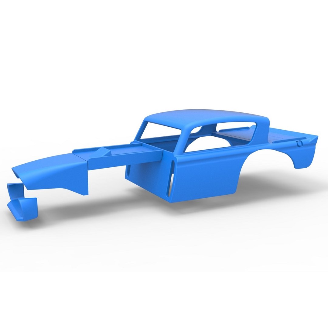 Shell Of Vintage Asphalt Modified Stock Car V7 Scale 1 To 25 3D Model ...