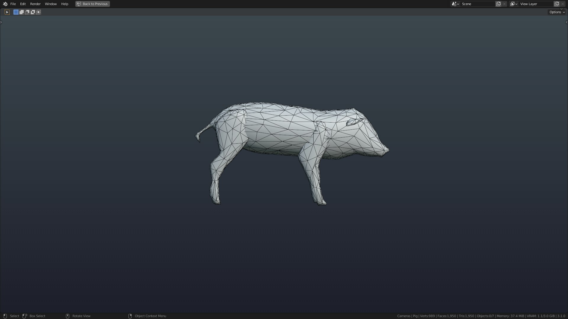 Low Poly Pig Rigged With Realistic Texture 3D Model - TurboSquid 1876150