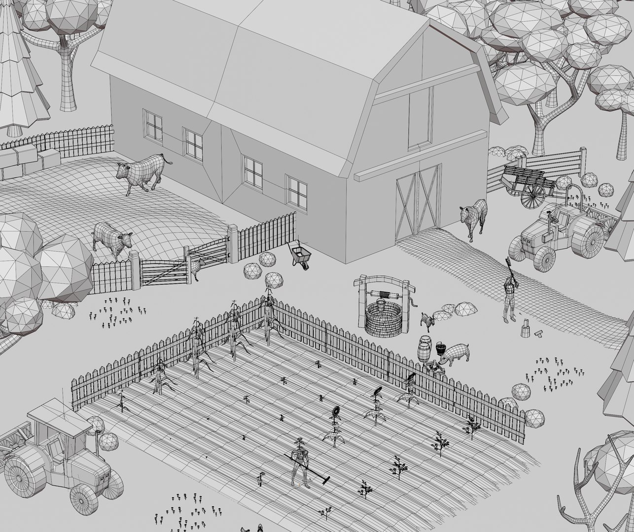 Farming Asset Pack Model - TurboSquid 2076365