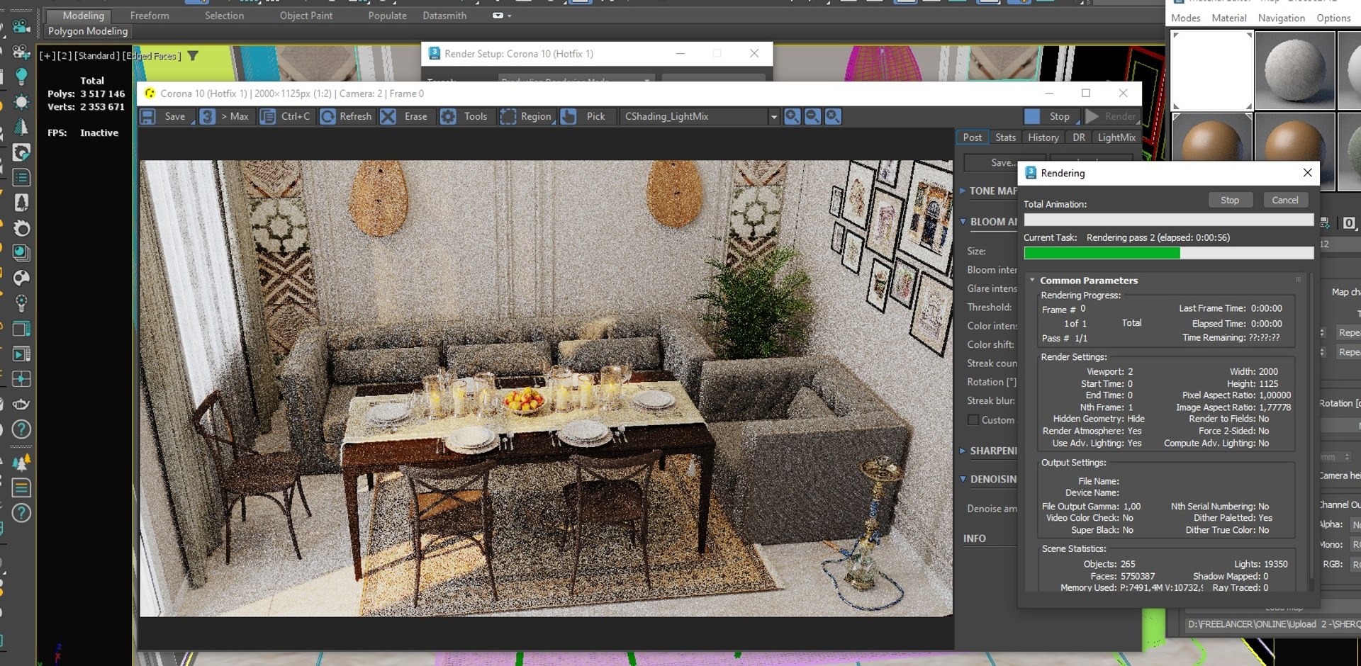 Islamic Dining Room 3D Model - TurboSquid 2302149