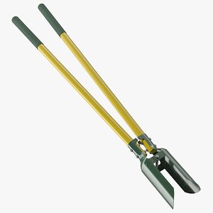 Hole Digger Yellow Handle 3D model