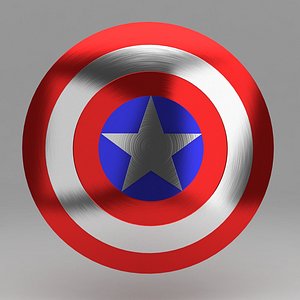 3d captain shield