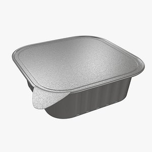 Pet cat dog food package in tin can for mock up 01