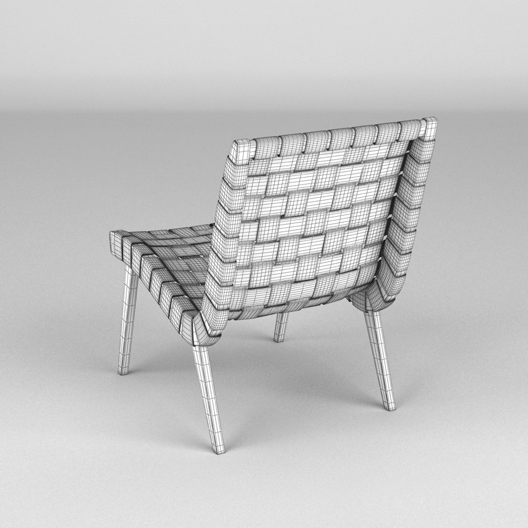 3d Model Jens Risom Knoll Chair
