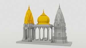 3D model kashi Vishwanath Temple