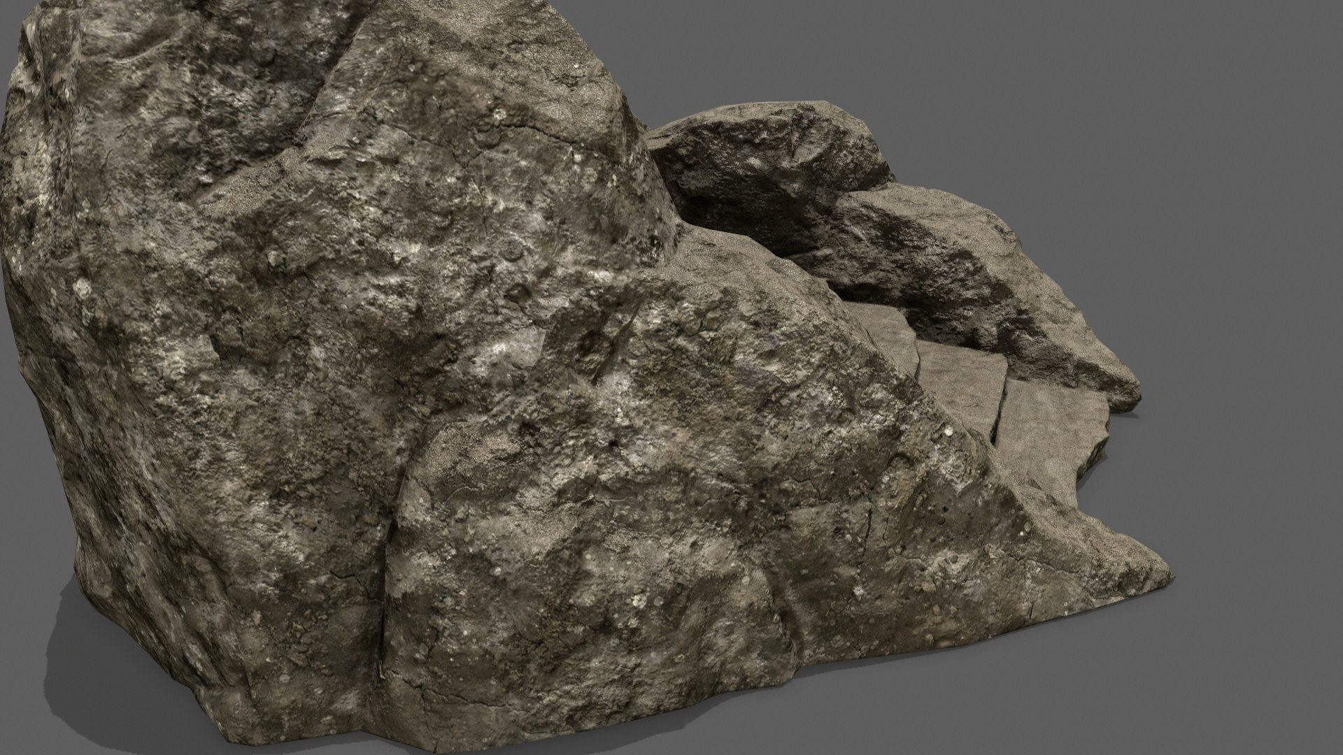 3D Model Rock Stair - TurboSquid 2024534