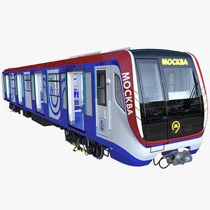 moscow metro train 3D model