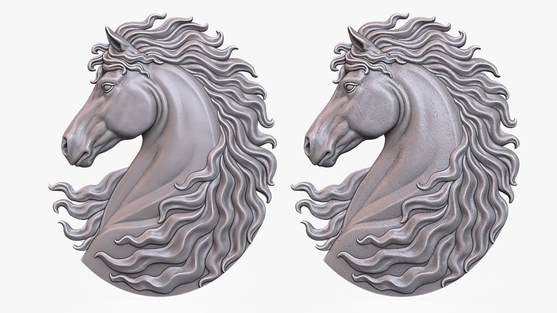 Horse Head Relief Sculpture 3D Model - TurboSquid 2477910