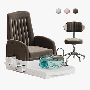 3D Pedicure chair Yoocell OC1087 model