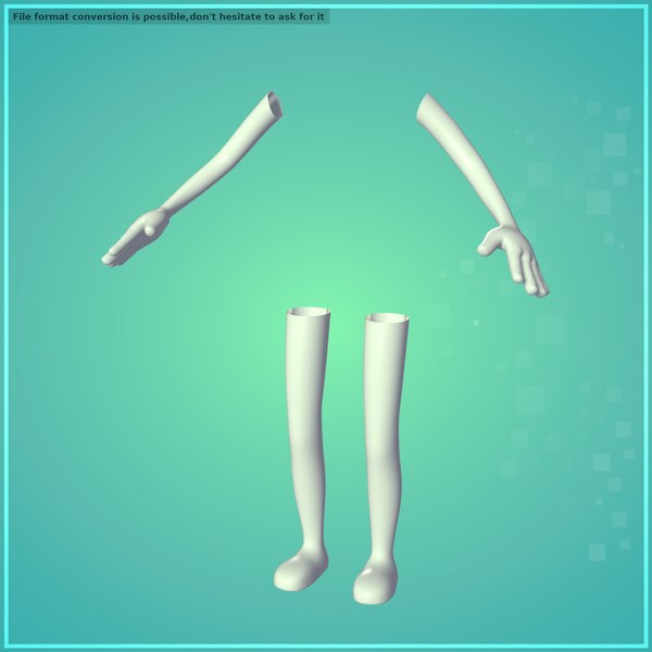 Toon Arms and Legs 3D model