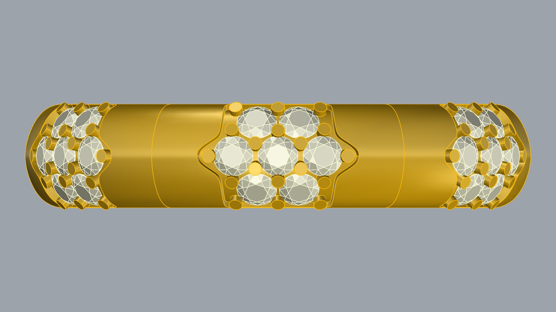 3D Radiant Cluster Gem Ring JDBCo - TurboSquid 2345657