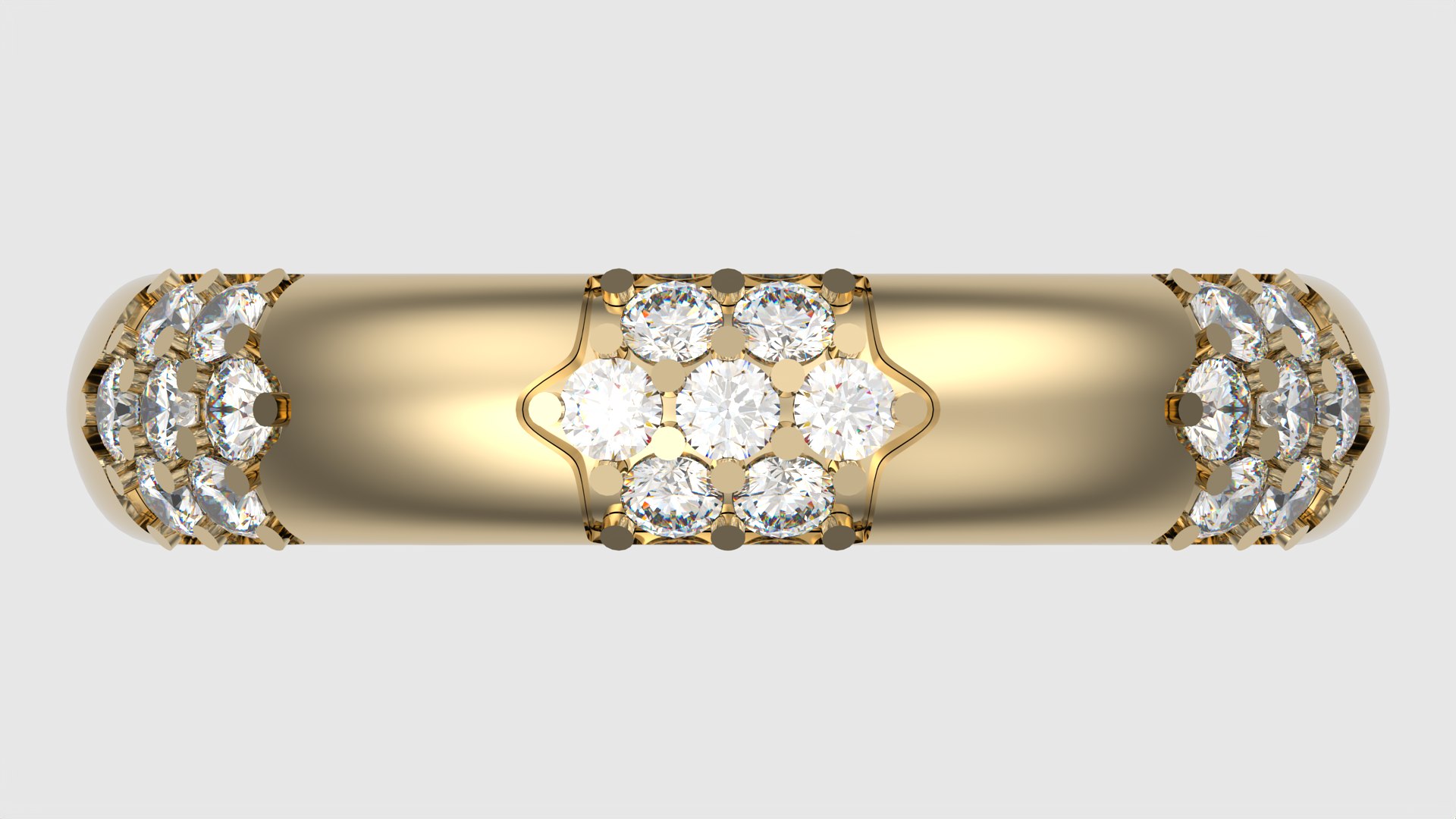 3D Radiant Cluster Gem Ring JDBCo - TurboSquid 2345657
