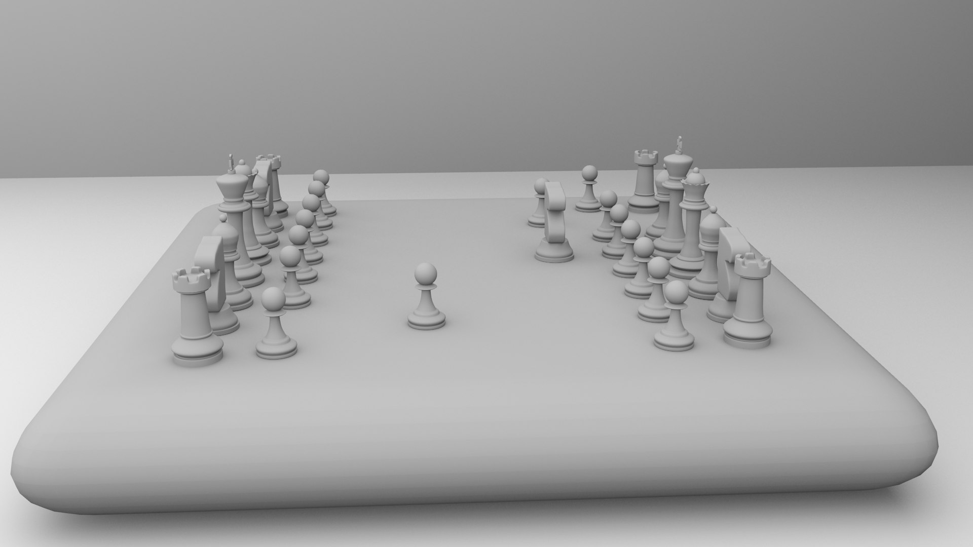 Wooden Chess Board 3D - TurboSquid 1430590