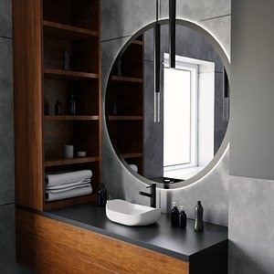 3D Collection Of Realistic Bathroom Interiors