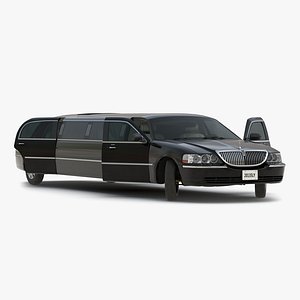 stretch car limousine black max