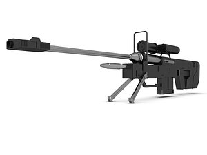 3d model 8 sniper rifle