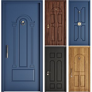 Set Classic Door 03 3D model