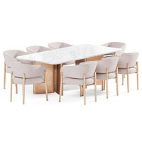 LINDA chair and ONNO table