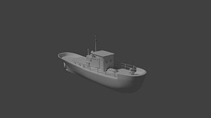 3d harbor tug model