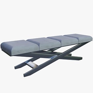 divan metal fabric 3D