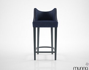 munna barstool 3d max