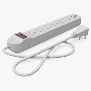 Power Strip US Plug 6 US Sockets USB