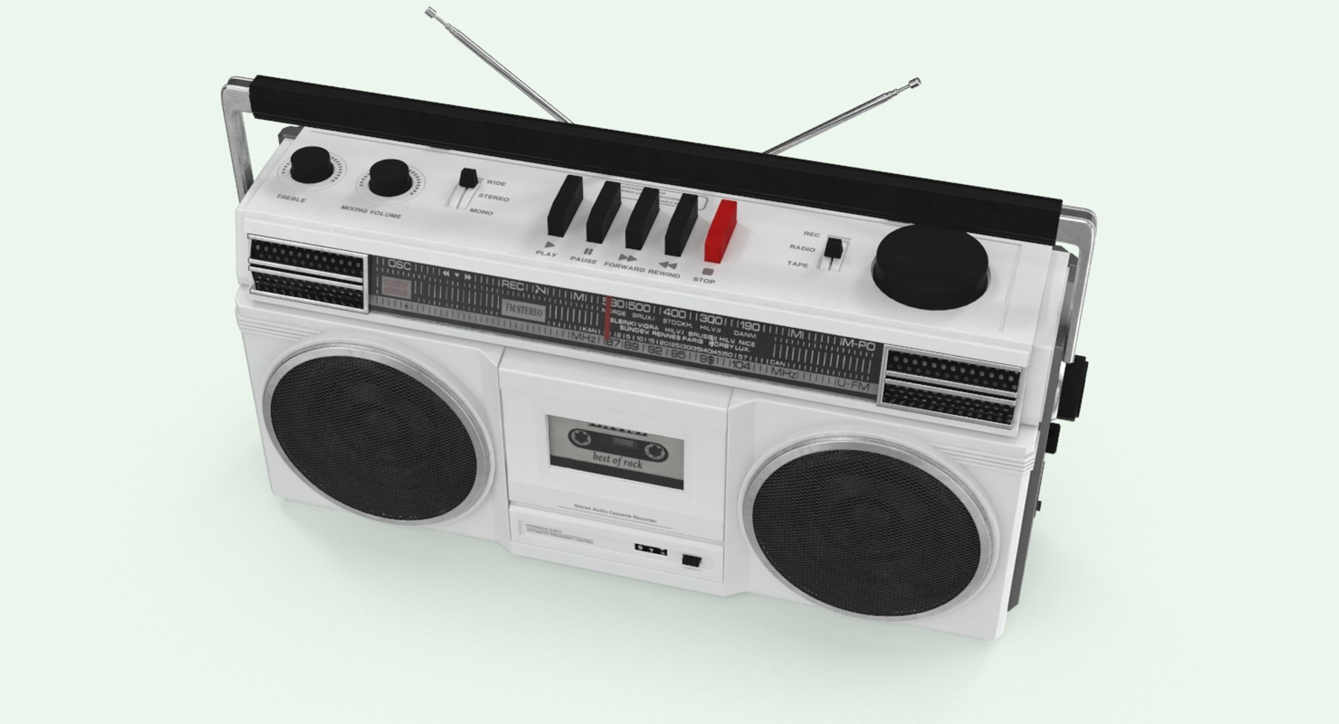 3d Boombox Boom Box Model