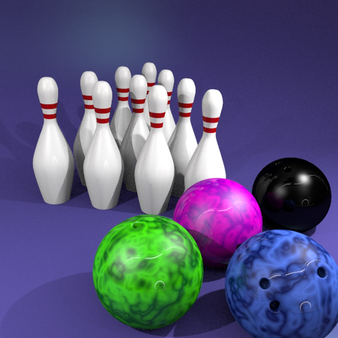 3d 3ds 10-pin Bowling Pins