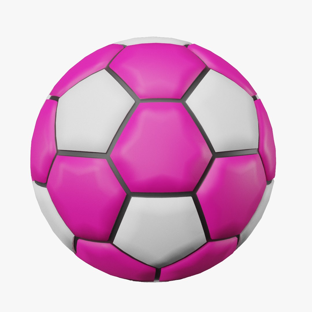 Pink Soccer Ball 3D Model TurboSquid 2057682