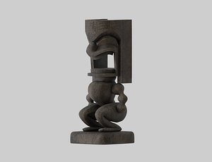 Tiki Statue 3D model