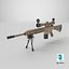 Sandalia Sniper 07 genérica con texturas PBR para Unity UE