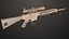Sandalia Sniper 07 genérica con texturas PBR para Unity UE