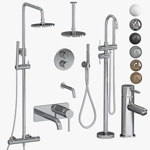 3D Faucets and shower sets Lusso set 2