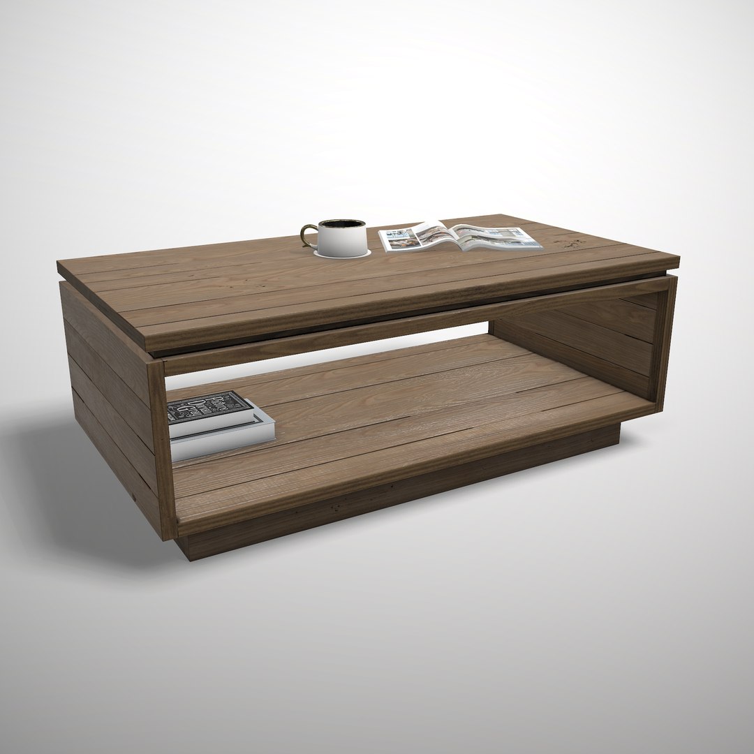 3D ready coffee table model TurboSquid 1576400