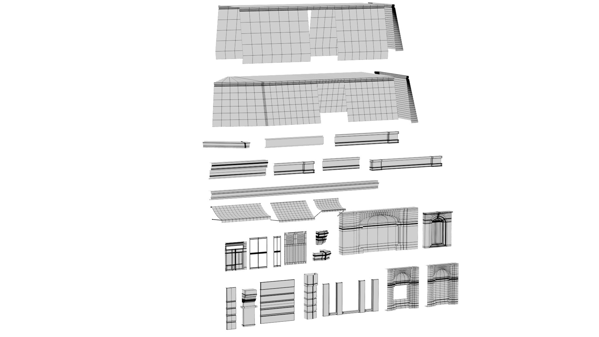 Haussmanian-style Building 3D - TurboSquid 2219996