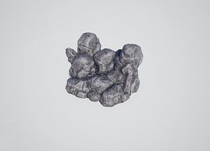 3D low-poly rocks 4 model