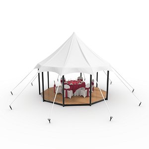Party Tent  01 3D model
