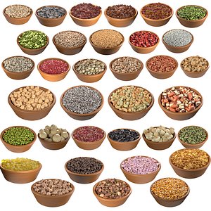 Seeds Grain Beans Nuts Mega Bowl collection