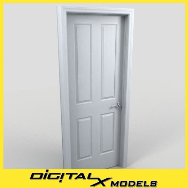 3d model residential interior door 02