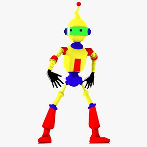 3d robot character bot