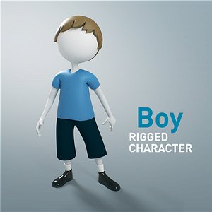 3D model character rigged